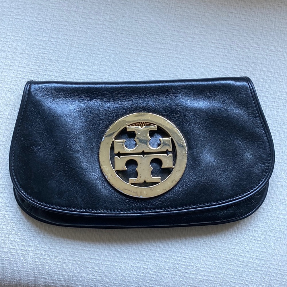 Tory Burch black crossbody/clutch